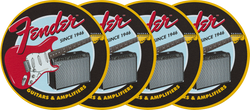 Fender 1946 Guitars & Amps Coaster Set
