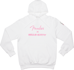 Fender® x Hello Kitty® White Sleeve Logo Hoodie, XL