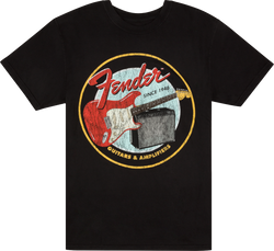 Fender® 1946 Guitars & Amplifiers T-Shirt, Vintage Black, Large