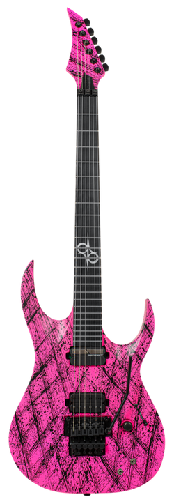 Solar A1.6FRPN Canibalismo Sustainiac+ Electric Guitar - Pink Neon Matte