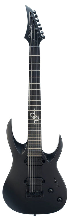 Solar A2.7C Electric Guitar - Carbon Black Matte - 7 STRING