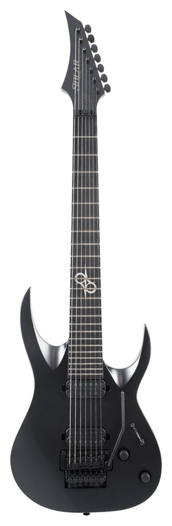 Solar A2.7FRC Electric Guitar - Carbon Black Matte- Floyd Rose - 7 STRING