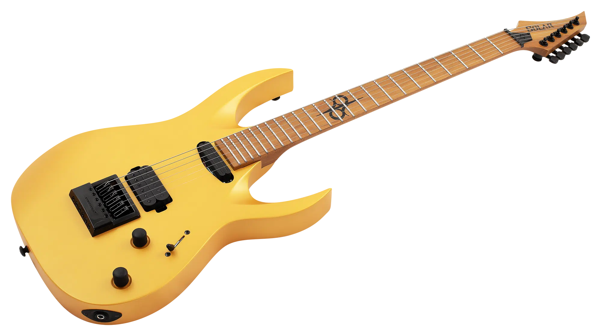 Solar AB1.6G Electric Guitar - Roasted Maple - Antique Gold Matte