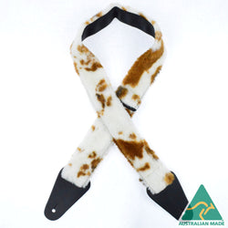 Colonial Leather Animal Fur - Brown & White Patch