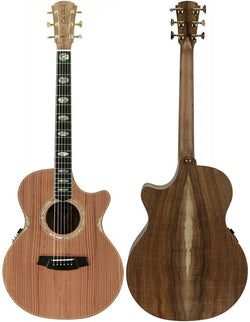 Cole Clark AN 3 Series Angel Grand Auditorium, Redwood / Australian Blackwood, Cutaway Acoustic/Electric Guitar