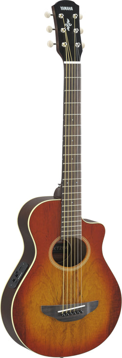 Yamaha APXT2EW Light Amber Burst - 3/4 Size Small Electric-Acoustic Guitar with Exotic Wood top and on-board preamp, pickup and tuner