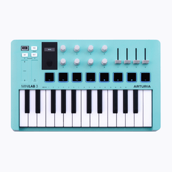 Arturia MiniLab 3 Compact Midi Keyboard - Aquamarine Limited Edition