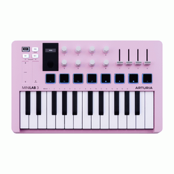 Arturia MiniLab 3 Compact Midi Keyboard - Rose Quartz Limited Edition