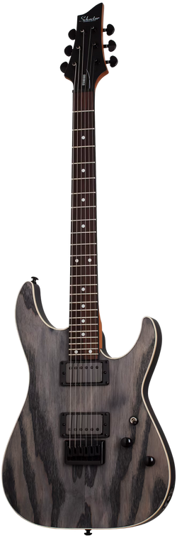 Schecter C-1 Standard Electric Guitar, Charcoal Satin