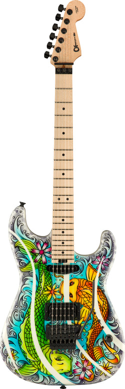 Charvel Custom Shop San Dimas HS, Quartersawn Maple, Koi Graphic by Craig Fraser, Masterbuilt by 
