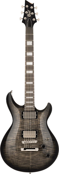 Cort M600 Electric Guitar, Trans Black Burst