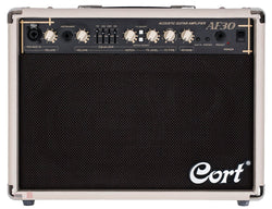 Cort AF30 Aus 30W Ivory Acoustic Guitar Amplifier front
