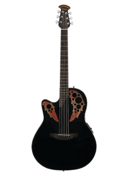 Ovation CE44L-5 Left-Handed Acoustic Guitar - Black