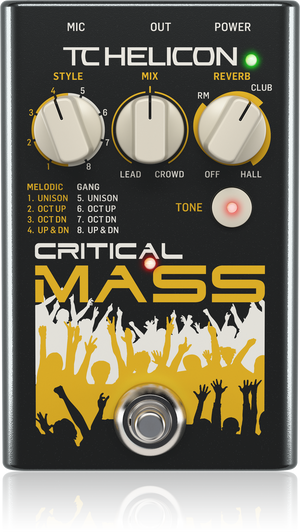 TC Helicon Critical Mass top view