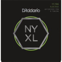 D'Addario NYXL1156 Nickel Wound Electric Guitar Strings, Medium Top / Extra-Heavy Bottom, 11-56