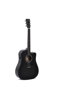 Sigma DMCE-BKB Dreadnought Acoustic Guitar - Black