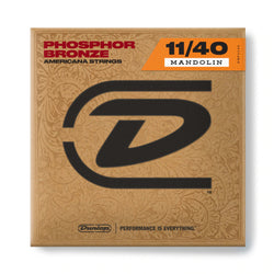 Jim Dunlop DMP11 Mandolin Strings Phosphor Bronze Medium 11-40 Loop Ends