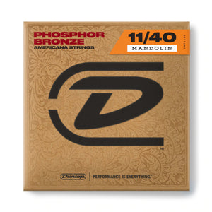 Jim Dunlop DMP11 Mandolin Strings Phosphor Bronze Medium 11-40 Loop Ends
