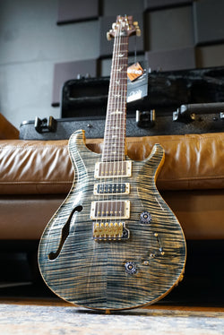 PRS 40th Anniversary Special Semi-Hollow, Faded Whale Blue with Natural Back