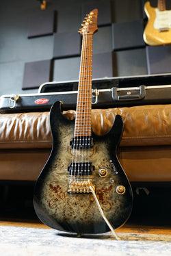Pre-Owned Ibanez Premium AZ242PBG Charcoal Black Burst w/ Case