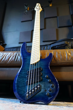 Dingwall Combustion 5-String Bass Guitar, Maple Fingerboard, Indigo Burst