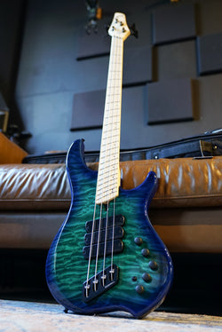 Dingwall Combustion 4-String Bass Guitar, Maple Fingerboard, Whale Pool Burst