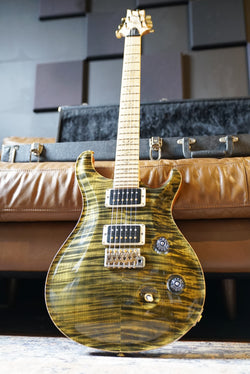 Pre-Owned PRS Custom 24 Wood Library 10 Top, Flame Maple Neck and Board, Obsidian w/Case “2014