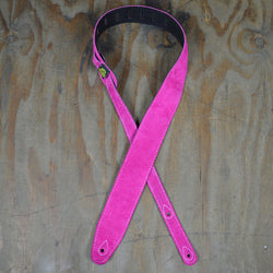 Colonial Leather Double Suede Strap - Pink