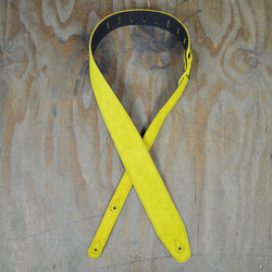 Colonial Leather Double Suede Strap - Yellow