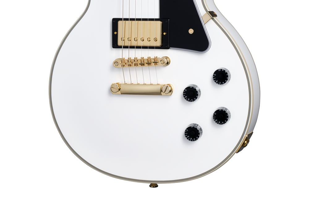 Epiphone Les Paul Custom - Alpine White (inc. Hard Case), Inspired by