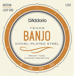 D'Addario EJ63 Tenor Banjo Strings Nickel Wound 4 String