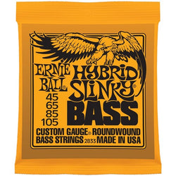 Ernie Ball Hybrid Slinky Nickel Wound Electric Bass Strings - 45-105 Gauge