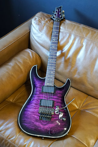 Schecter hellraiser trans store purple burst