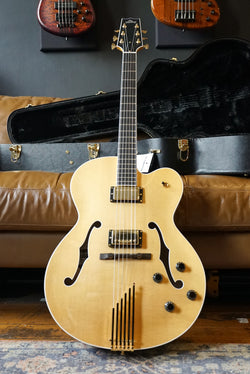 Heritage Standard Eagle Classic Hollow Electric Guitar w/ Hard Case - Antique Natural