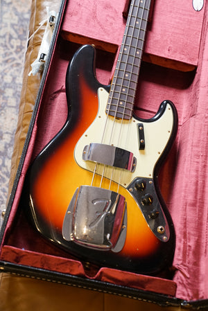 Fender Custom Shop Limited Edition '64 Jazz Bass Journeyman Relic - Super Faded Aged Three-Tone Sunburst