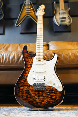 ESP Original Series Snapper CTM - Tiger Eye Sunburst / Maple Fingerboard