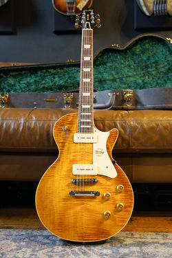 Heritage Custom Shop Core Collection H-150 P90 Electric Guitar with Case, Dirty Lemon Burst