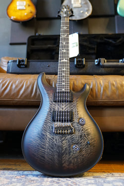 PRS Custom 24 Satin Limited, Charcoal Tri Colour Burst