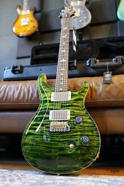PRS Wood Library Custom 24, Quilt Maple 10 Top / East Indian Rosewood Neck - Jade