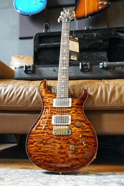 PRS Wood Library Custom 24, Quilt Maple 10 Top / Flame Maple Neck - Copperhead Burst
