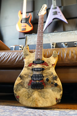 Pre-Owned ESP Original Series Snapper CTM Buckeye Burl w/ Resin Filler