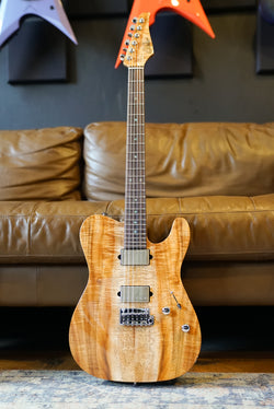 Suhr Custom T, Koa / Roasted Swamp Ash