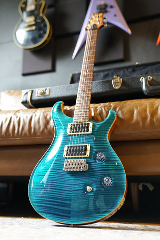 Pre-Owned PRS Custom 24 Blue Matteo 10 Top w/ Hard Case