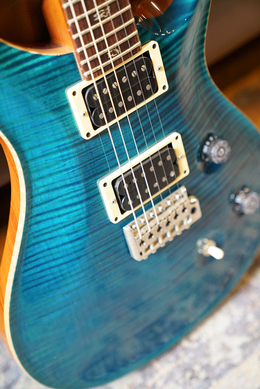 Pre-Owned PRS Custom 24 Blue Matteo 10 Top w/ Hard Case