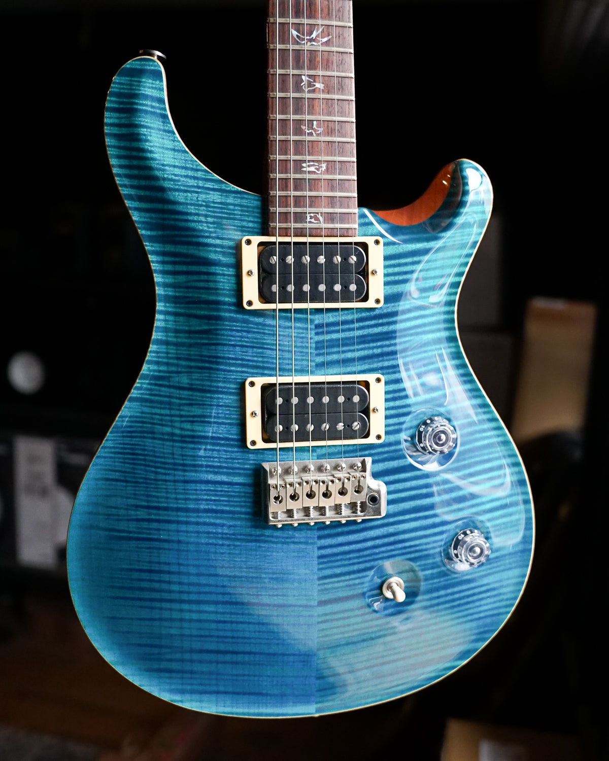 Pre-Owned PRS Custom 24 Blue Matteo 10 Top w/ Hard Case