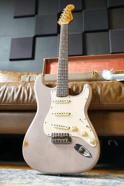 Fender Custom Shop '60 Paulownia Stratocaster, Roasted AAA Maple Neck, Trans Shell Pink - Master Built by Greg Fessler