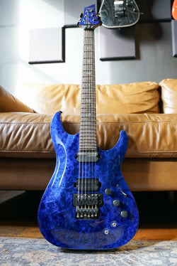 Pre-Owned Schecter C-1 FR S Apocalypse Blue Reign 