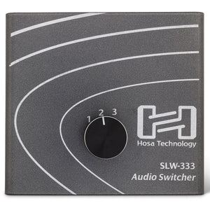 HOSA SLW333 AUDIO SWITCHER, 1/4 IN TRS TO 3 X 1/4 IN TRS