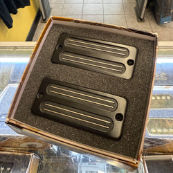 Bare Knuckle Pickups Impulse Calibrated 7-String Set, Soapbar Shape, Black Radiator Covers