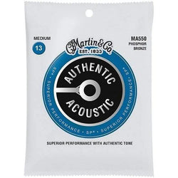 Martin Authentic Marquis Acoustic Guitar Strings, Medium, 13-56